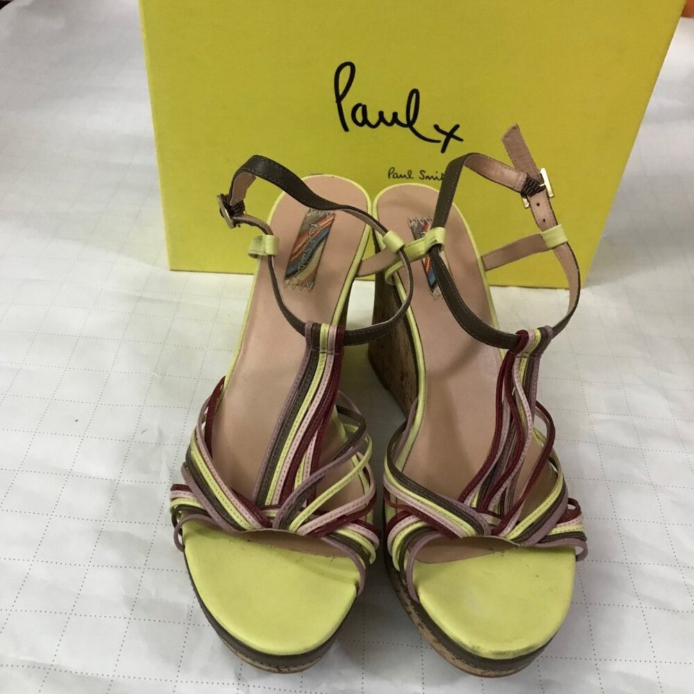 Paul Smith Castañer Carina Rainbow Wedge Espadrilles Size : 39 EU